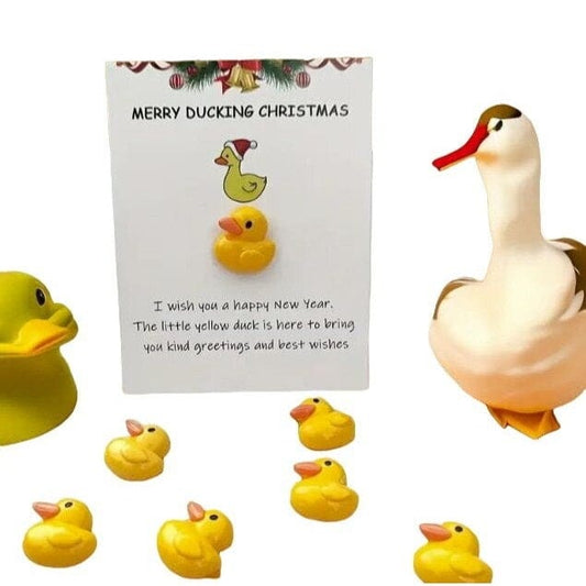 Quack-tastic Greetings: Cute Little Duckling Christmas Card