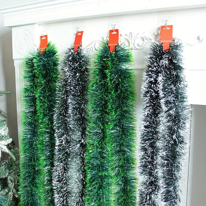 Sparkling Christmas Tree Tinsel Garland - 1 pck Festive Holiday Decor 17592224895628