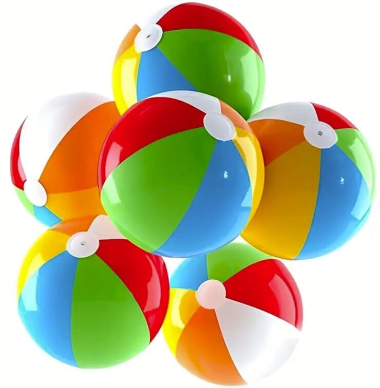 16 Inches Beach Balls For Children Kids For outdoor Activity, Birthday Parties, pool parties and much more!