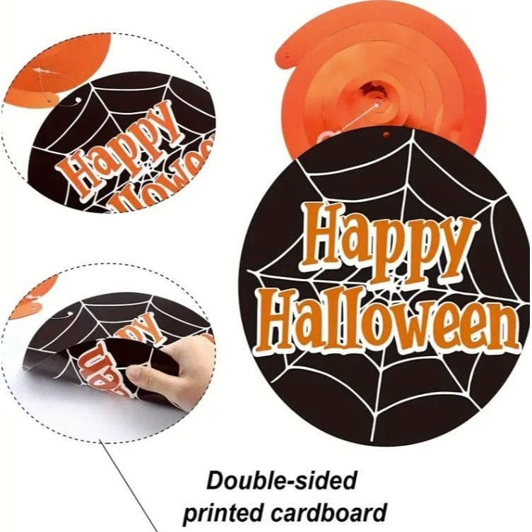 30pcs Halloween Hanging Swirls: Witch, Bat, Pumpkin, Ghost, Spider Foil Swirls!