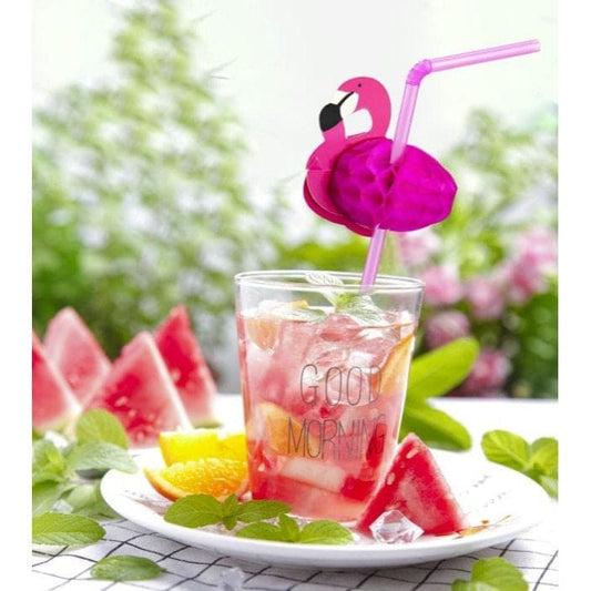 3D Flamingo flexible straw add a touch of tropical fun to every drink you enjoy!