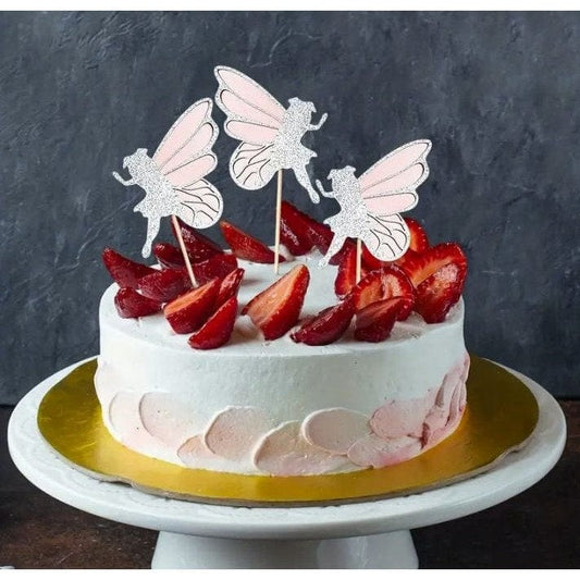 3pcs Fairy Cake Topper: Enchanting Cake Decor