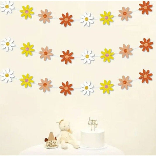 A Little Daisy Pull Flag, Flower Pull Flower Birthday Party Arrangement Hanging Ornament Room Decoration