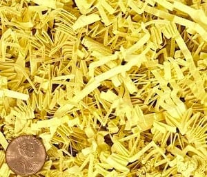 Canary Yellow Crinkle Paper, Void filler, Shredded paper, Gift box filler, Easter Basket Cushioning, wedding gift box, Paper Party supplies