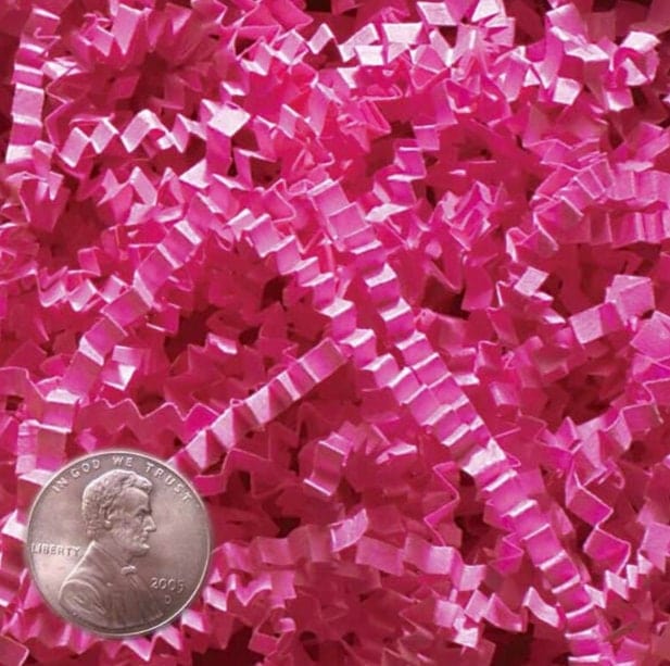 Fuchsia Crinkle Paper, Void filler, Shredded paper, Gift box filler & Wrapping, Basket Cushioning, wedding gift box, Paper Party supplies