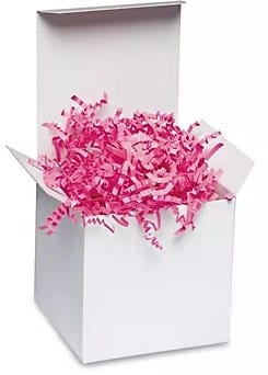 Fuchsia Crinkle Paper, Void filler, Shredded paper, Gift box filler & Wrapping, Basket Cushioning, wedding gift box, Paper Party supplies
