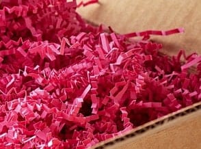 Fuchsia Crinkle Paper, Void filler, Shredded paper, Gift box filler & Wrapping, Basket Cushioning, wedding gift box, Paper Party supplies