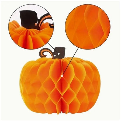 Pumpkin Honeycomb Decoration: Autumn Party Centerpiece