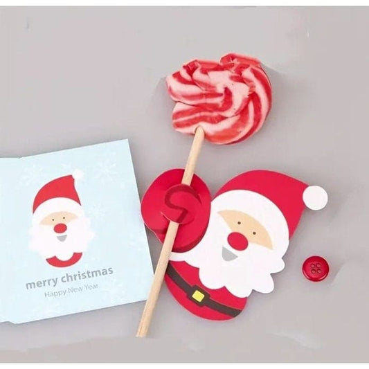 Santa Lollipop Card Inserts: Unique & Cute Decor