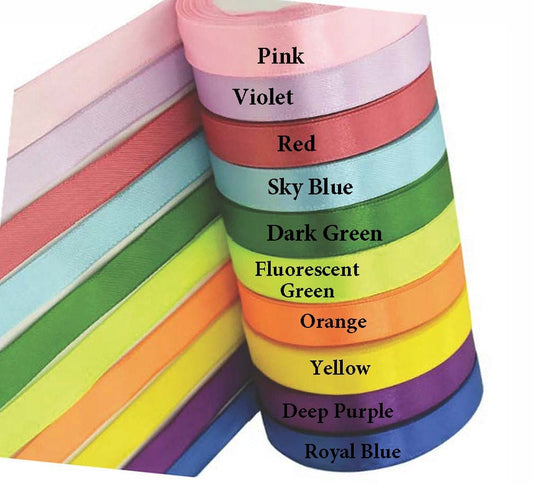Satin ribbon is made of high-quality polyester, double sided, smooth surface, giving you texture, strength, great color pop!