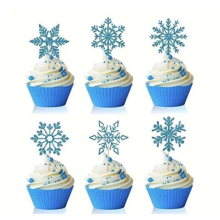 Snowflake Cake Toppers: Festive Cake Decorations