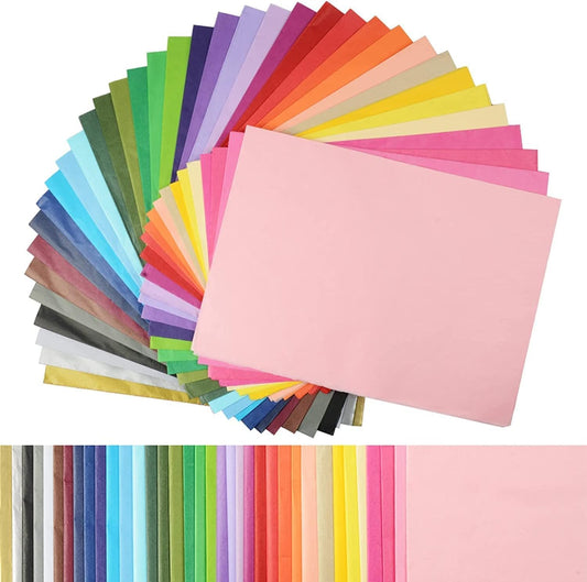 360 Sheets-36 Multicolor Tissue Paper Bulk Gift Wrapping Tissue Paper Decorative Art Rainbow Tissue Paper 12in x 8.4in for Art Craft Floral Birthday Party Festival Tissue Paper Pom Pom B0868M9MFP