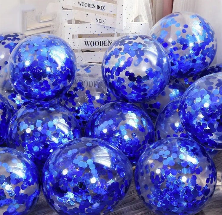 Gold Confetti Sequin Balloons, Party Decoration Balloons for weddings, baby showers, engagement and birthday parties and many more!