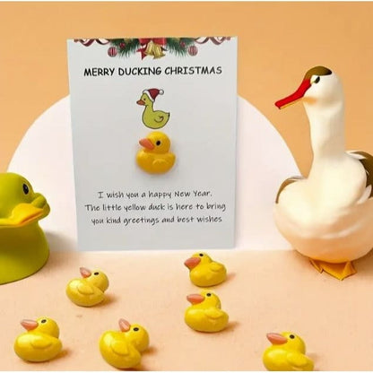 Quack-tastic Greetings: Cute Little Duckling Christmas Card