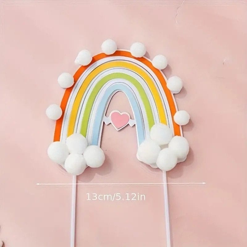 Rainbow Happy Birthday Cake Toppers: Vibrant Celebrations