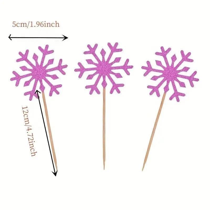 Snowflake Delights: Cake Inserts for Festive Baking Decor