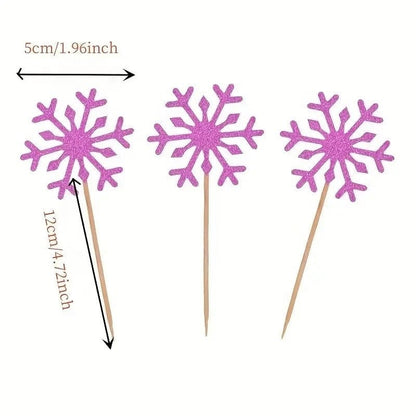 Snowflake Delights: Cake Inserts for Festive Baking Decor