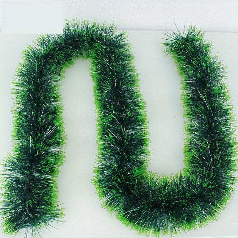 Sparkling Christmas Tree Tinsel Garland - 1 pck Festive Holiday Decor 17592224895628
