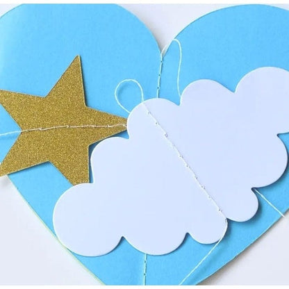 Paper 3D Heart Pull Flower Party Decor