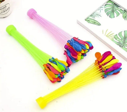 3 sets of water balloons on table