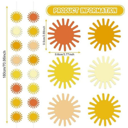 Boho Sun-Themed Banner String Decorations