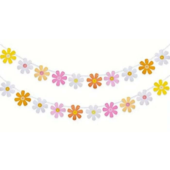 Daisy Hipster hanging banner-  Our Garland Hippie Party Banner is great for parties, girl rooms, and more!