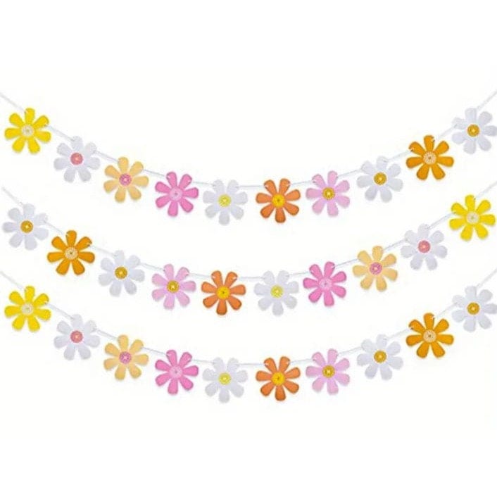 Daisy Hipster hanging banner-  Our Garland Hippie Party Banner is great for parties, girl rooms, and more!