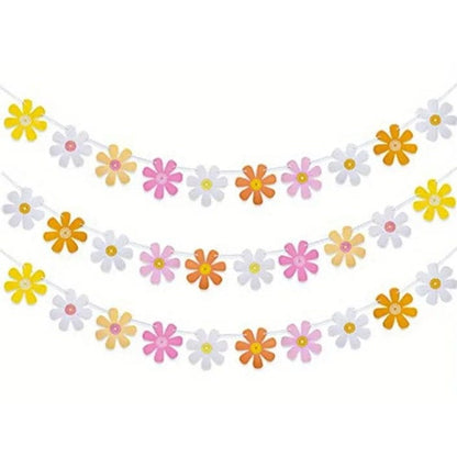 Daisy Hipster hanging banner-  Our Garland Hippie Party Banner is great for parties, girl rooms, and more!
