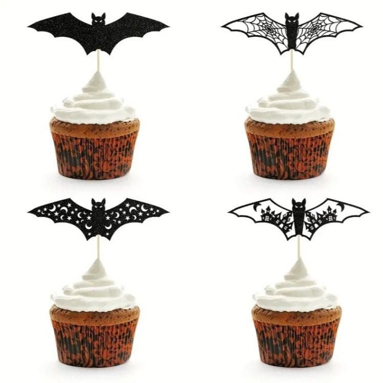 Dimensional Bat Cake Decorations: Spooky Halloween Party Accents