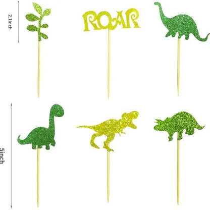 Dinosaur Birthday Cake Toppers, Dinosaur Theme Birthday cake, party, cupcakes