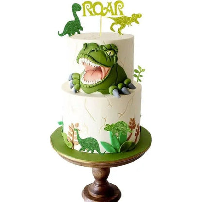 Dinosaur Birthday Cake Toppers, Dinosaur Theme Birthday cake, party, cupcakes