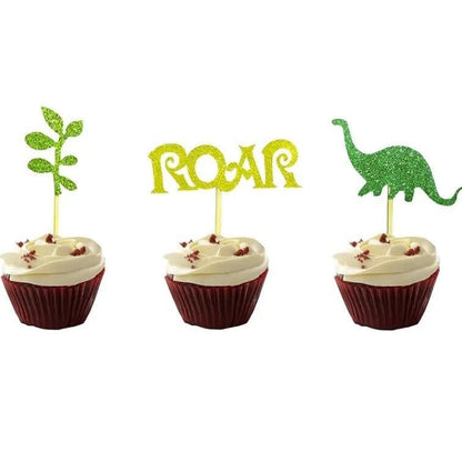 Dinosaur Birthday Cake Toppers, Dinosaur Theme Birthday cake, party, cupcakes