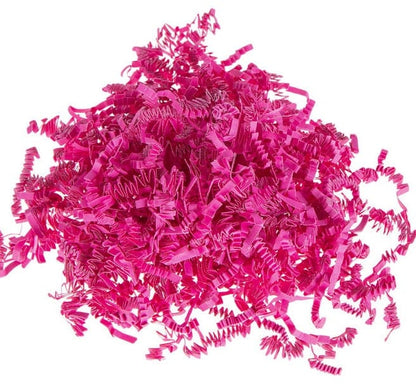 Fuchsia Crinkle Paper, Void filler, Shredded paper, Gift box filler & Wrapping, Basket Cushioning, wedding gift box, Paper Party supplies