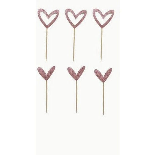 Glittering Hearts- Double-Sided Cake Insert for Love-Filled Celebrations!