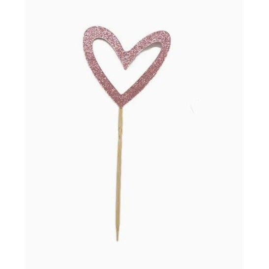 Glittering Hearts- Double-Sided Cake Insert for Love-Filled Celebrations!