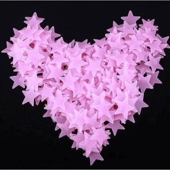 Glowing Star Stickers: 100pcs for Bedroom & Living Room Decor