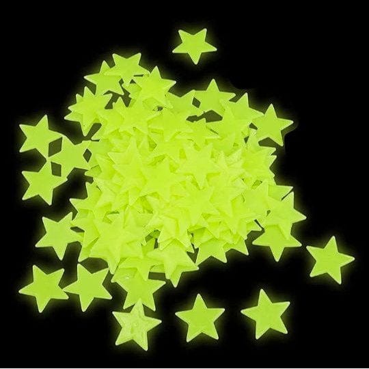Glowing Star Stickers: 100pcs for Bedroom & Living Room Decor