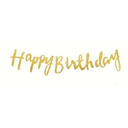 Gold happy birthday banner- Make Your Birthday Party Memorable with this HAPPY BIRTHDAY Hanging Flag Banner!
