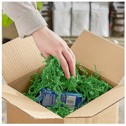Green Crinkle Paper, Void filler, Shredded paper, Gift box filler & Wrapping, Basket Cushioning, wedding gift box, Paper Party supplies