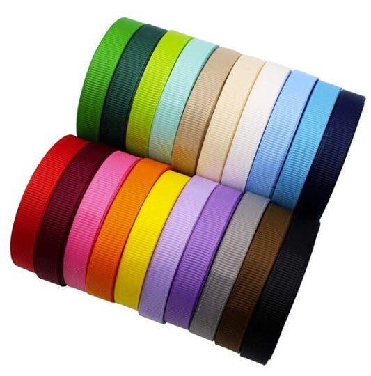 Grosgrain Ribbon, 3/8" X 2 Yard/Roll, 24 Colors, Perfect for Wedding, Gift Wrapping, Bow Making, Scrapbooking & Other Projects!