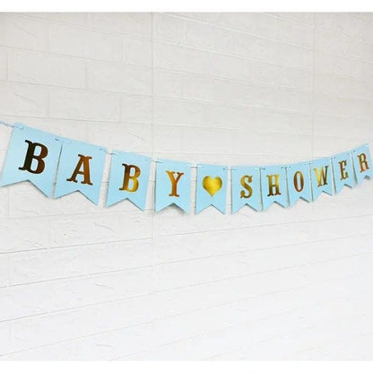 It's a Boy! Baby Shower Banner: Christening Decor