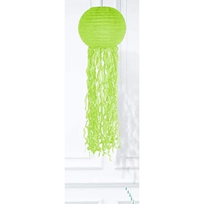 Jelly Fish Paper Lanterns, Pink Green Blue Hanging Lantern, Mermaid Unicorn Theme Party Supplies, Sea Ocean Birthday Party Decorations
