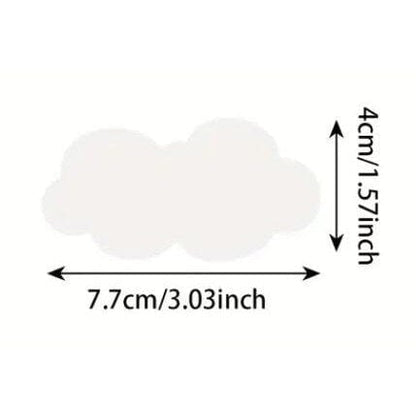 Rainbow & Clouds pull flag, Birthday Party Window Background Wall Arrangement Paper String Hanging Ornament Pull Flower