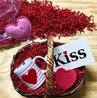 Red Crinkle Paper, Void filler, Shredded paper, Gift box filler & Wrapping, Basket Cushioning, wedding gift box, Paper Party supplies