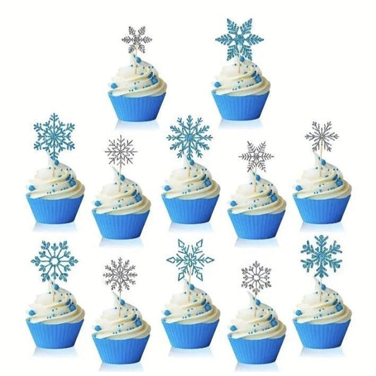 Snowflake Cake Toppers: Festive Cake Decorations