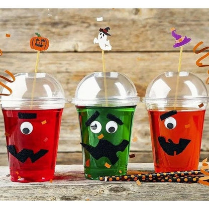 Spooky Halloween Toothpick Set: Pumpkin, Spider, Ghost Picks