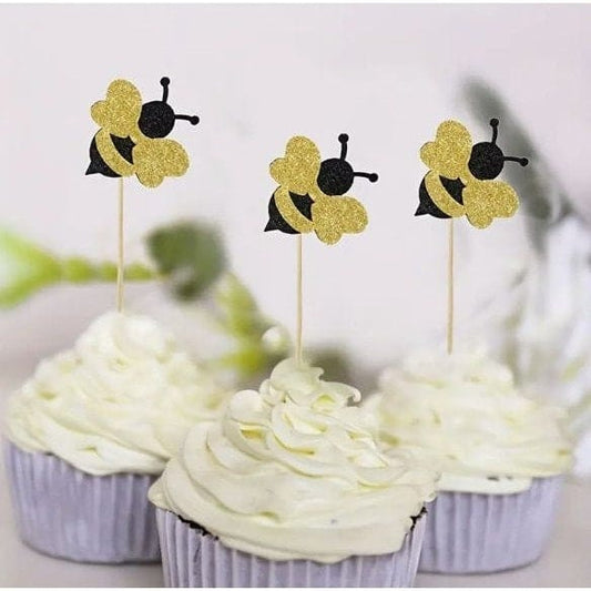 Sweet Buzz: Bee Honeycomb Cupcake Topper for Perfect Parties!