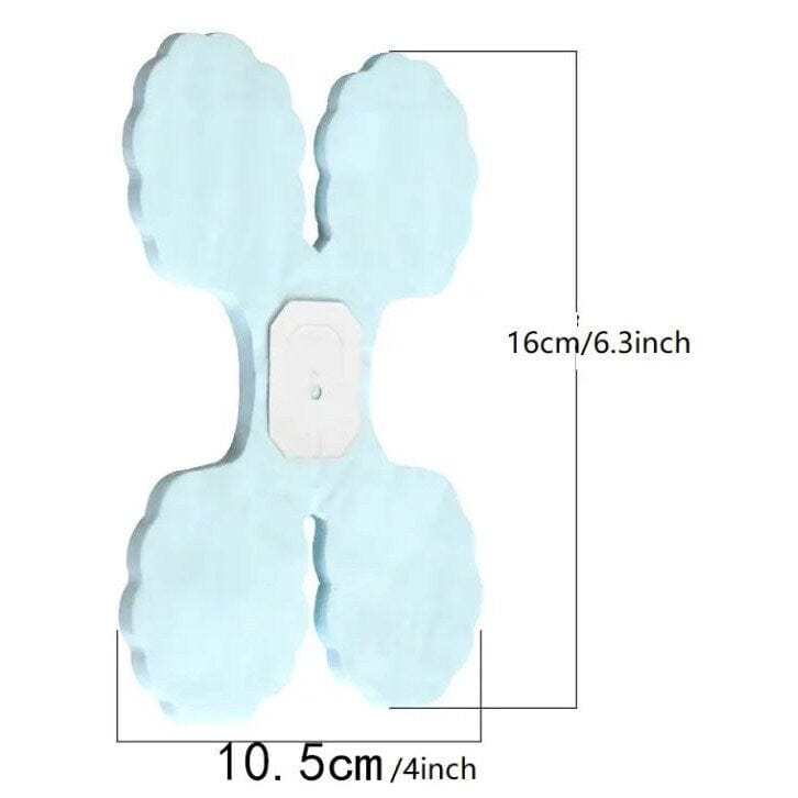 size of Blue four leaf clover garland