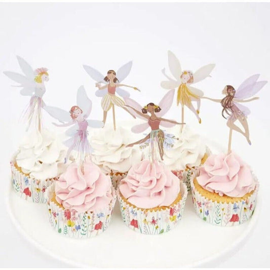 Whimsical Wind Flower- Cute Fantasy Fairy Cake Topper for Enchanting Celebration