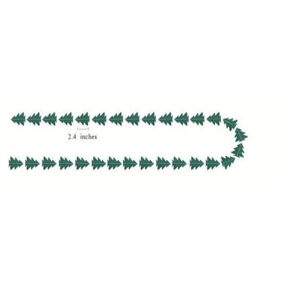 Mini Christmas tree size on the garland